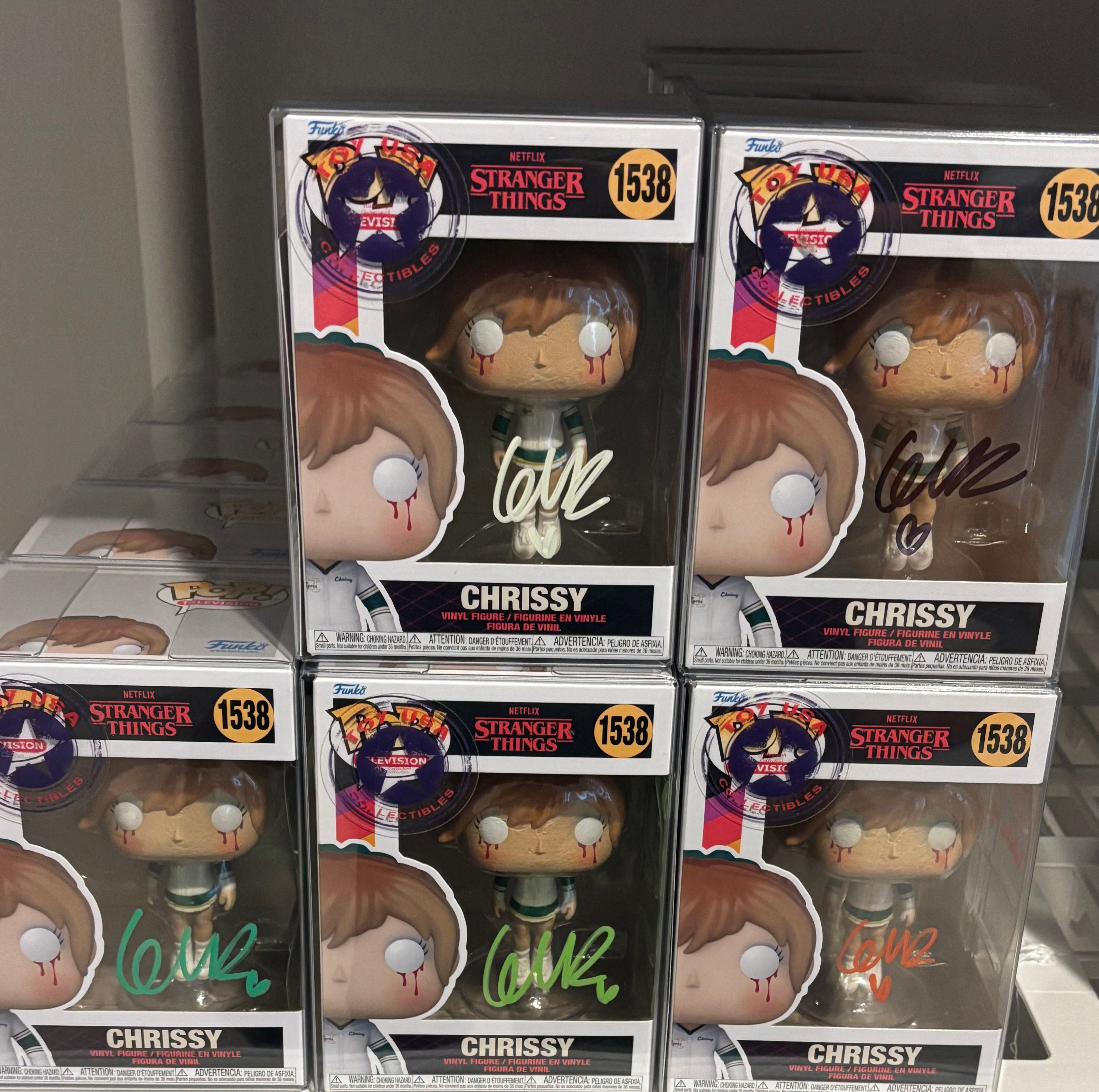 Funko Pop Stranger Things Signed and quoted by Grace Van Dien