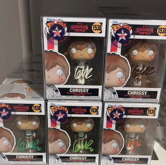 Funko Pop Stranger Things Signed and quoted by Grace Van Dien Chrissy JSA Certified